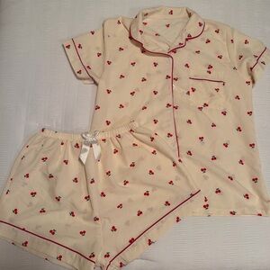 Cherry Print Pajama Set